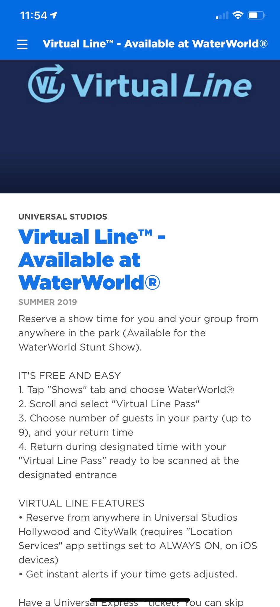 Virtual Queue