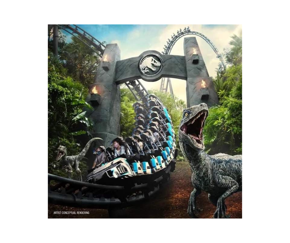 Jurassic World Velocicoaster Concept Artwork