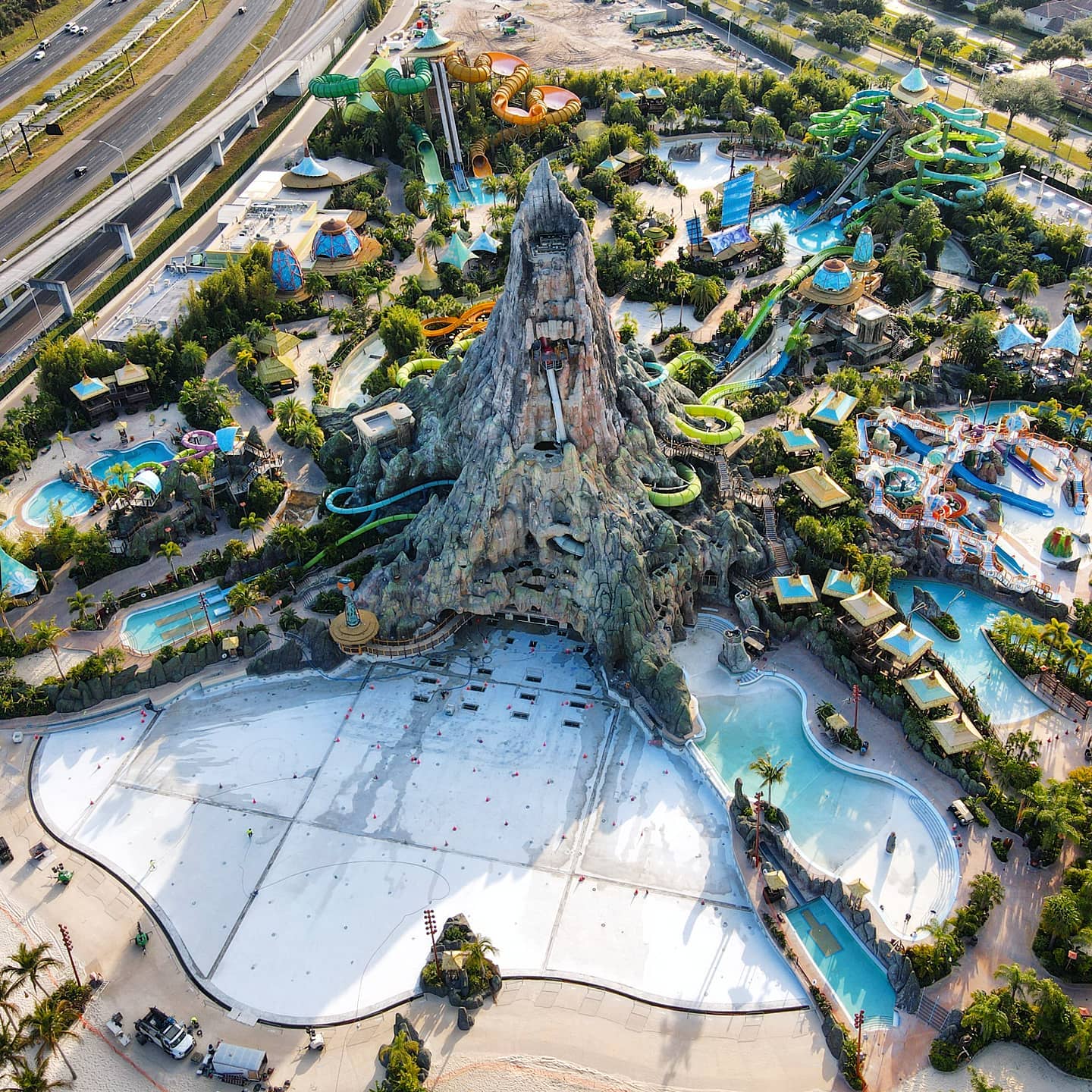 Volcano Bay Wave Pool Drained for Maintenance - Universal Parks Blog