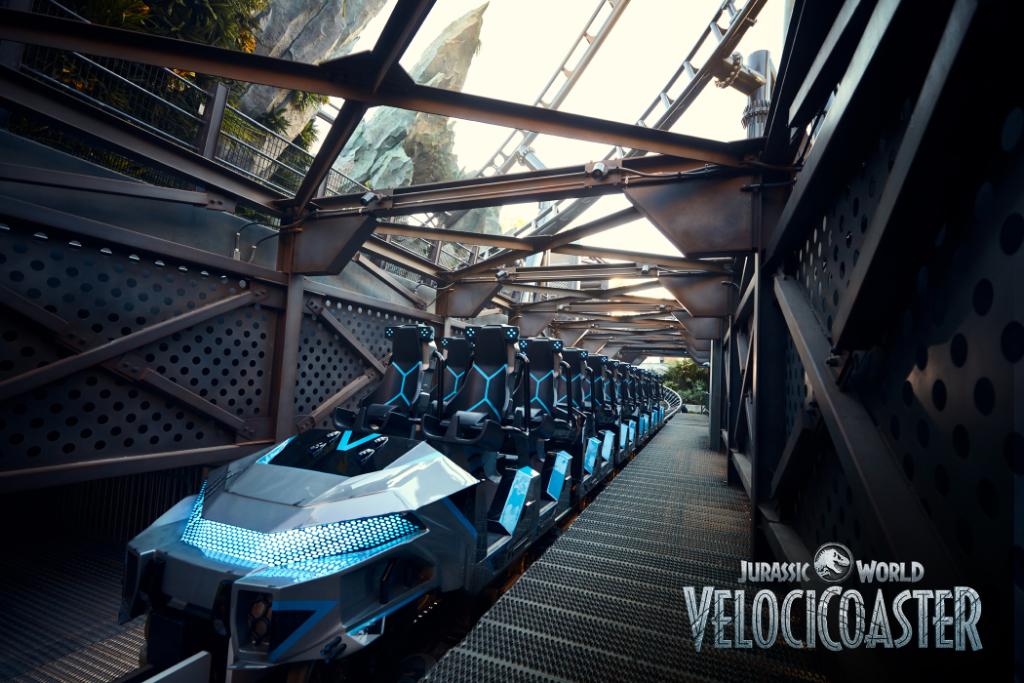 Universal Releases New Jurassic World VelociCoaster Ride Vehicle