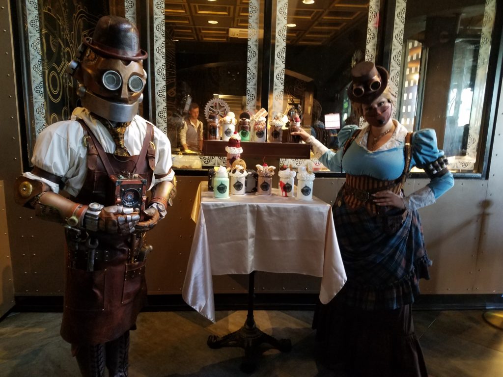 steam punk characters at Toothsome