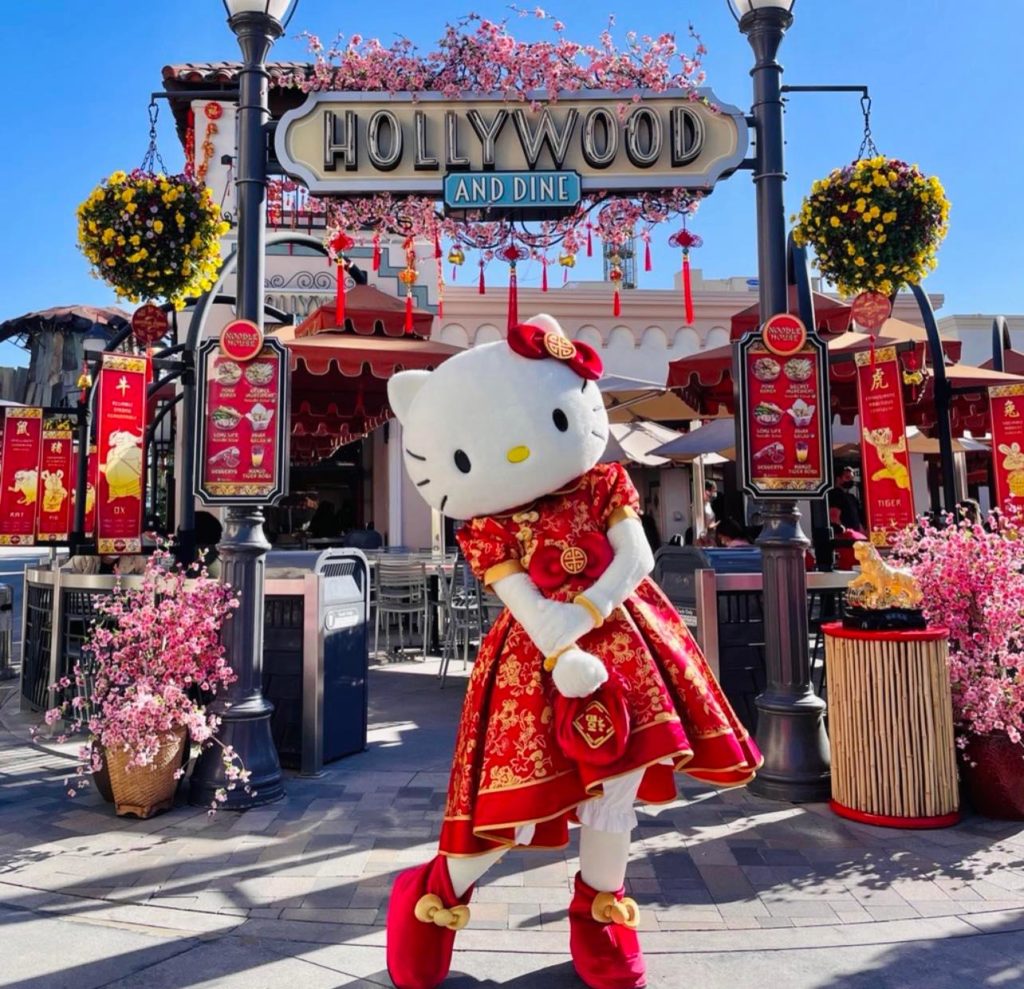 Hello Kitty Makes Her Appearance at Universal Studios Hollywood for the