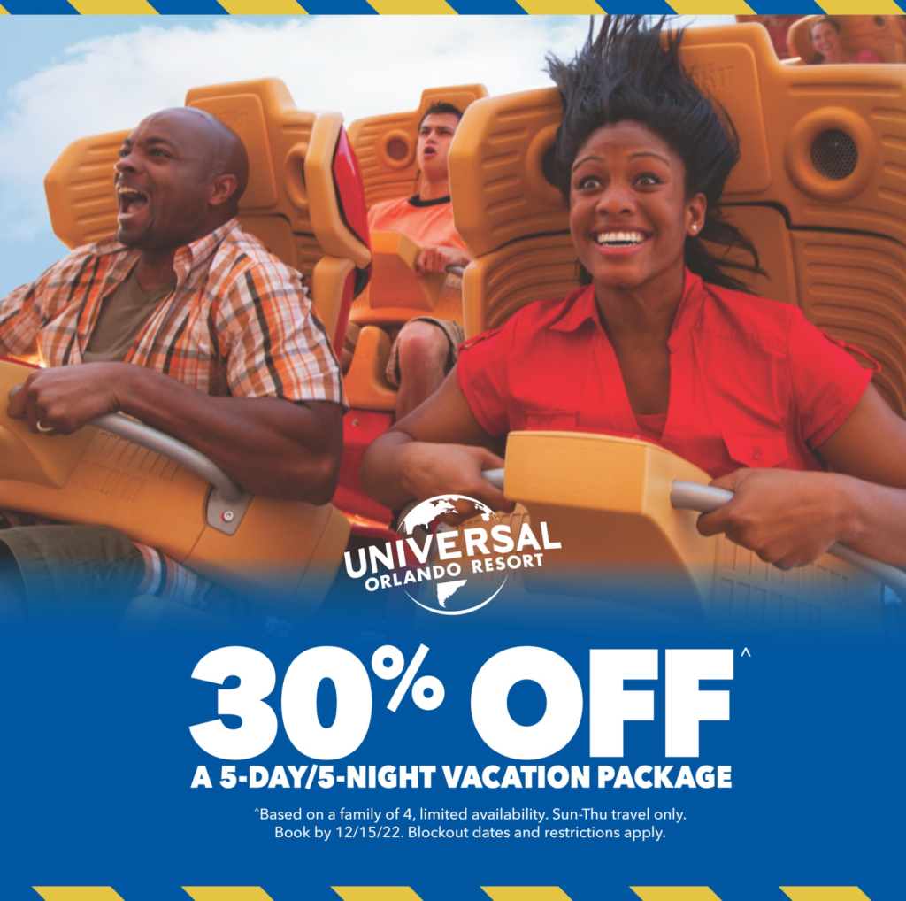 New 30 Vacation Package for Universal Orlando Resort Stays Universal
