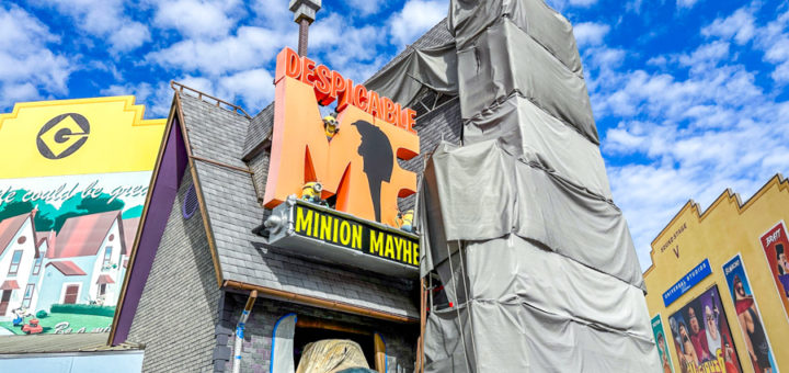 Universal Studios Florida Orlando Despicable Me Minion Mayhem Ride Construction Outside