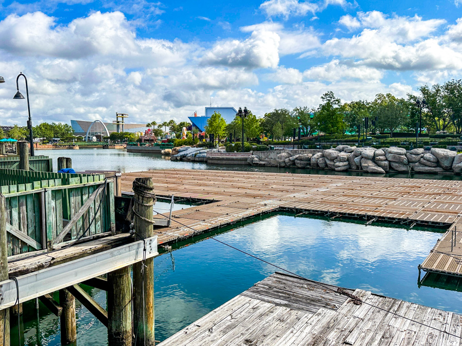 Universal Studios Florida Orlando Lagoon Show Work Construction
