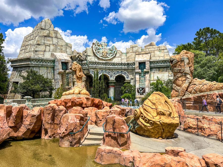 Universal Studios Florida Orlando Poseidon's Fury Entrance and Sign