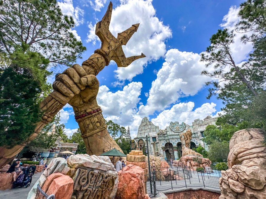 Universal Studios Florida Orlando Poseidon's Fury Entrance and Sign