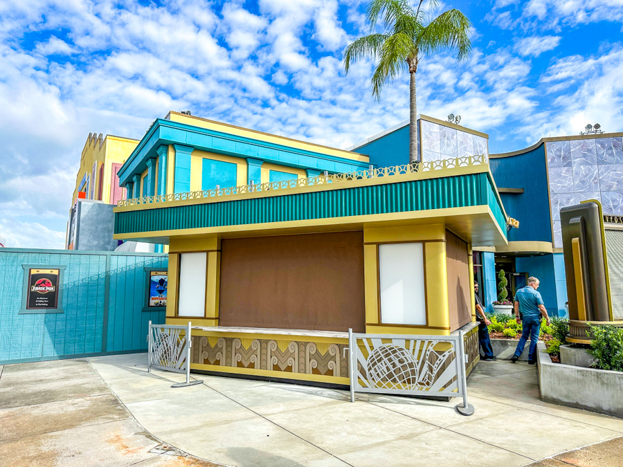 Universal Studios Florida Orlando new entrance snack stand unopened