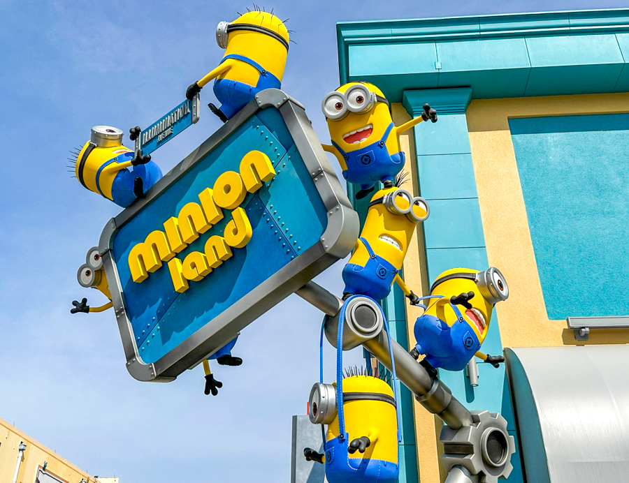 Minion Land Sign Universal Studios Florida Orlando Minions