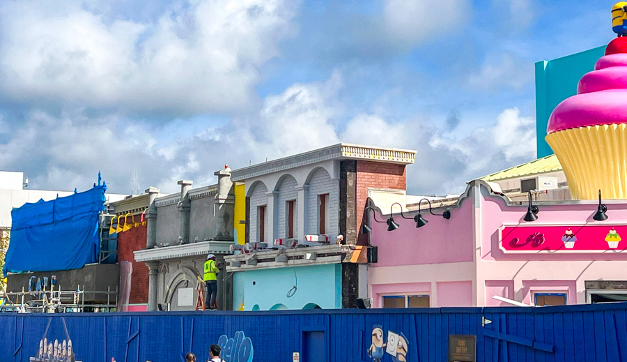 Minion Land Universal Studios Florida Orlando Construction
