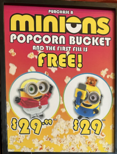 Minion Popcorn Bucket