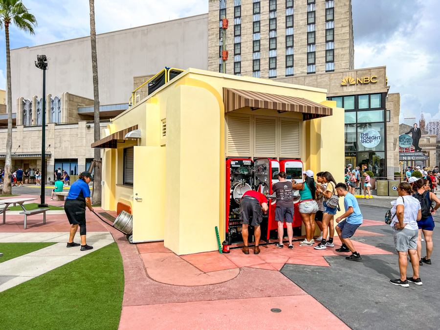 Universal Studios Florida Rip Ride Rock It Snack Kiosk Stand Open