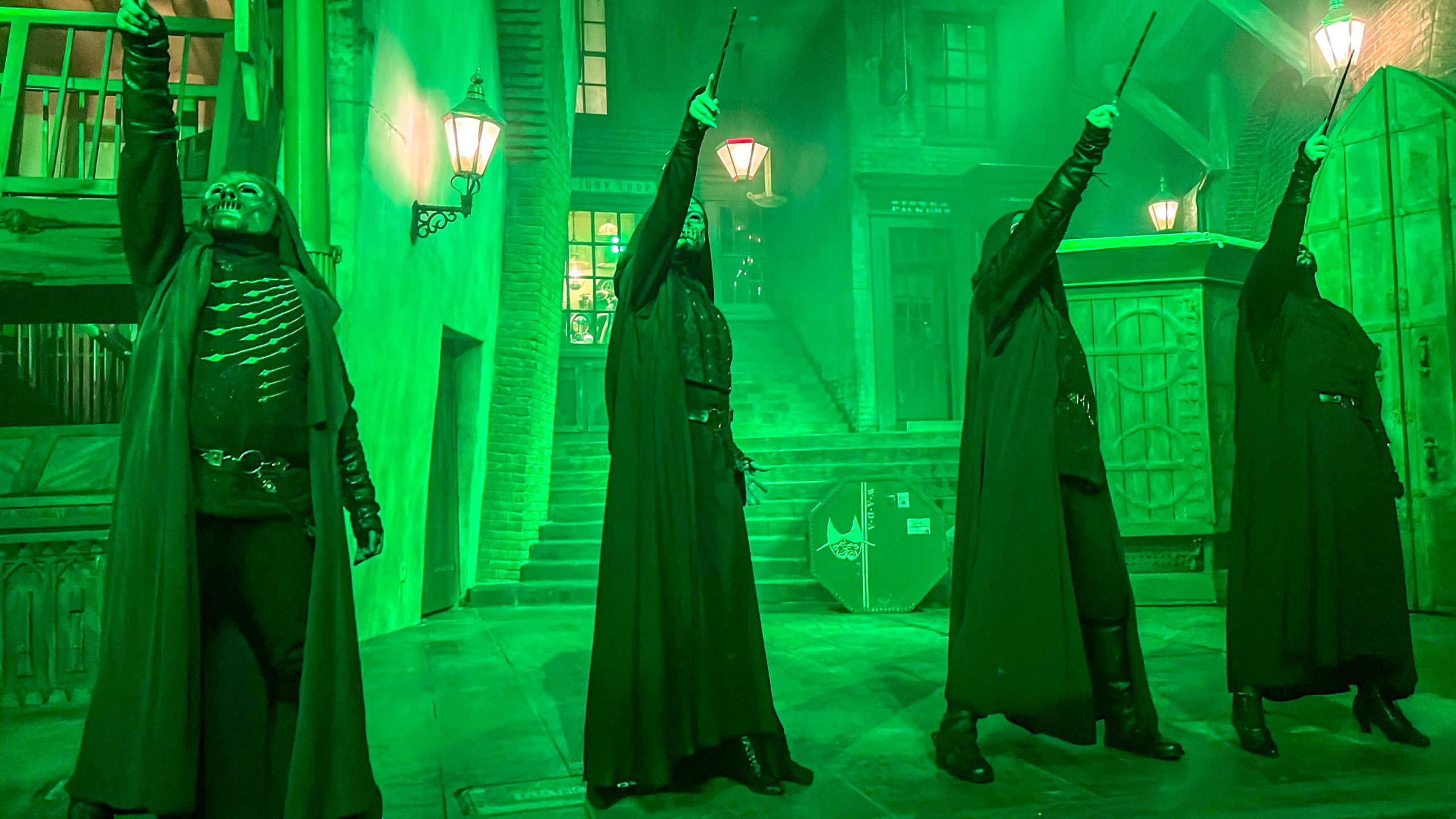 PHOTOS Halloween Horror Nights Brings Death Eaters Into Diagon Alley PHOTOS Halloween Horror Nights Brings Death Eaters Into Diagon Alley