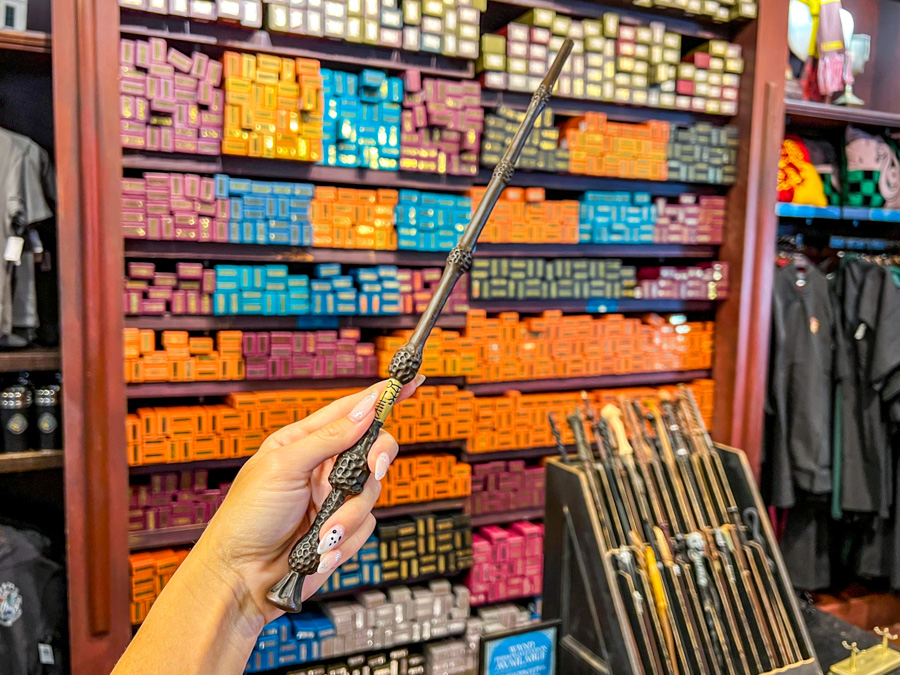 Universal Studios Store Harry Potter Wizarding World Wands on Display
