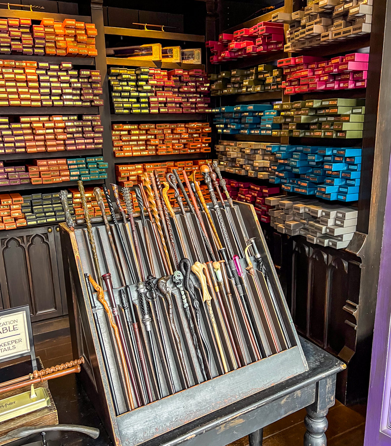 Wands by Gregorovitch display wizarding world of harry potter diagon alley