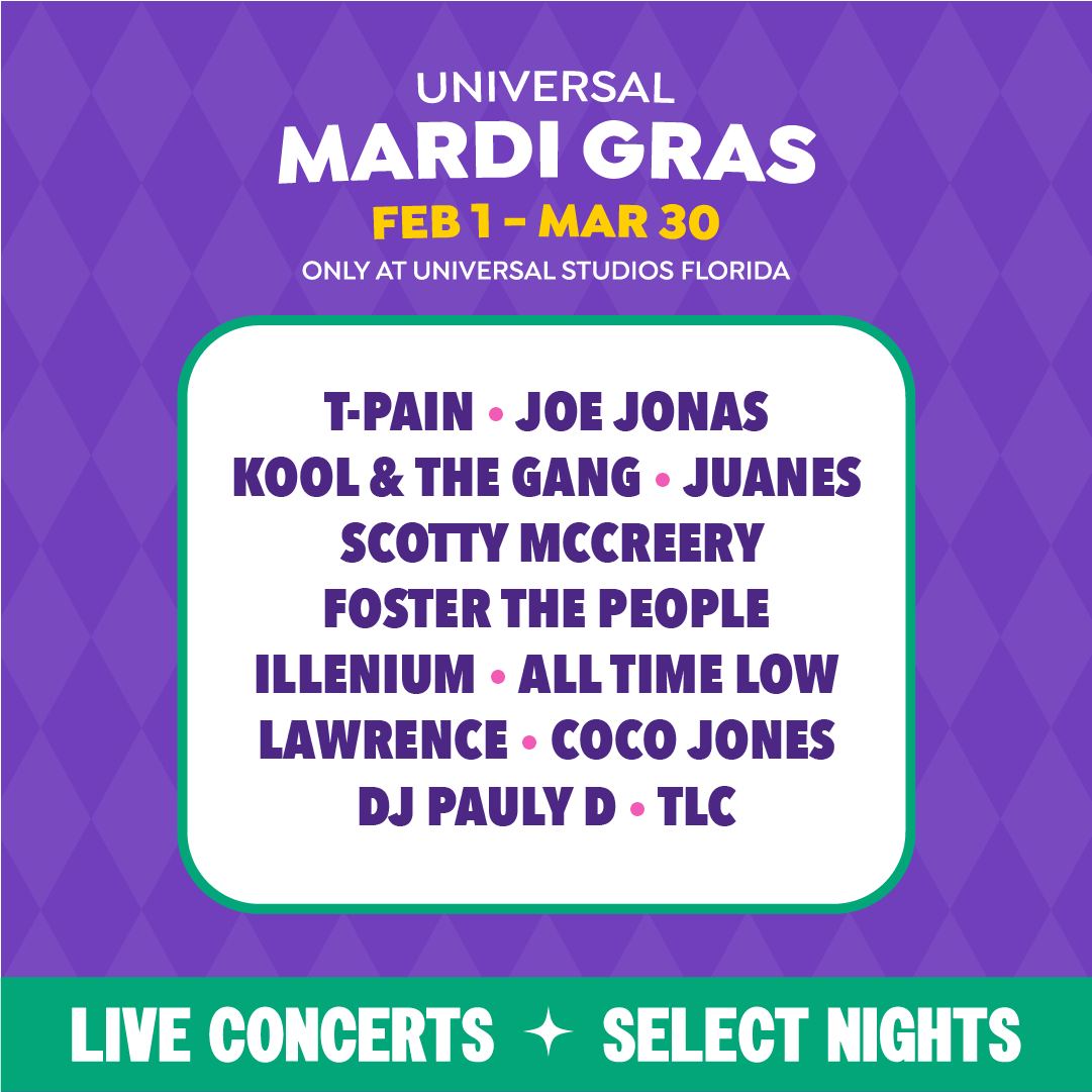 Mardi Gras lineup